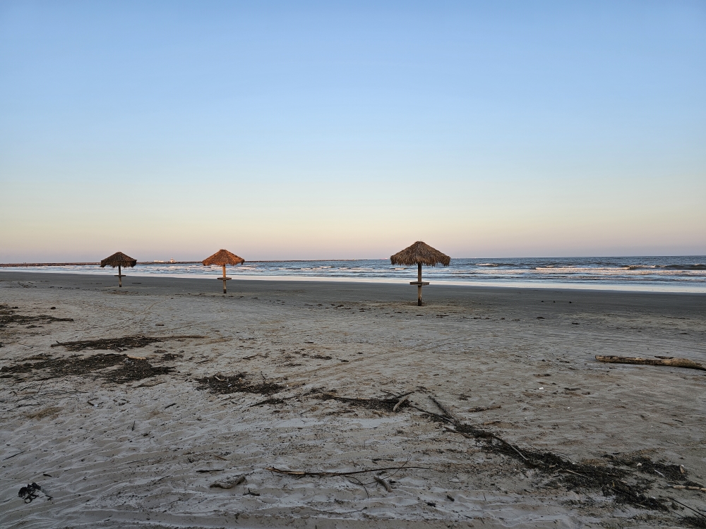 A snapshot of the beach on Friday evening